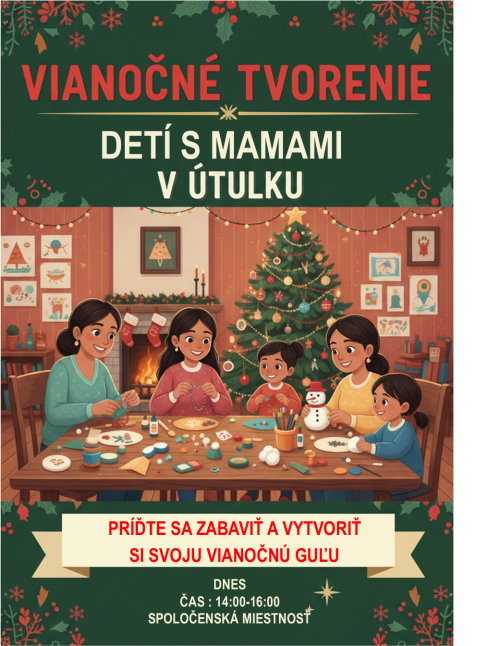 plagát vianočné tvorenie